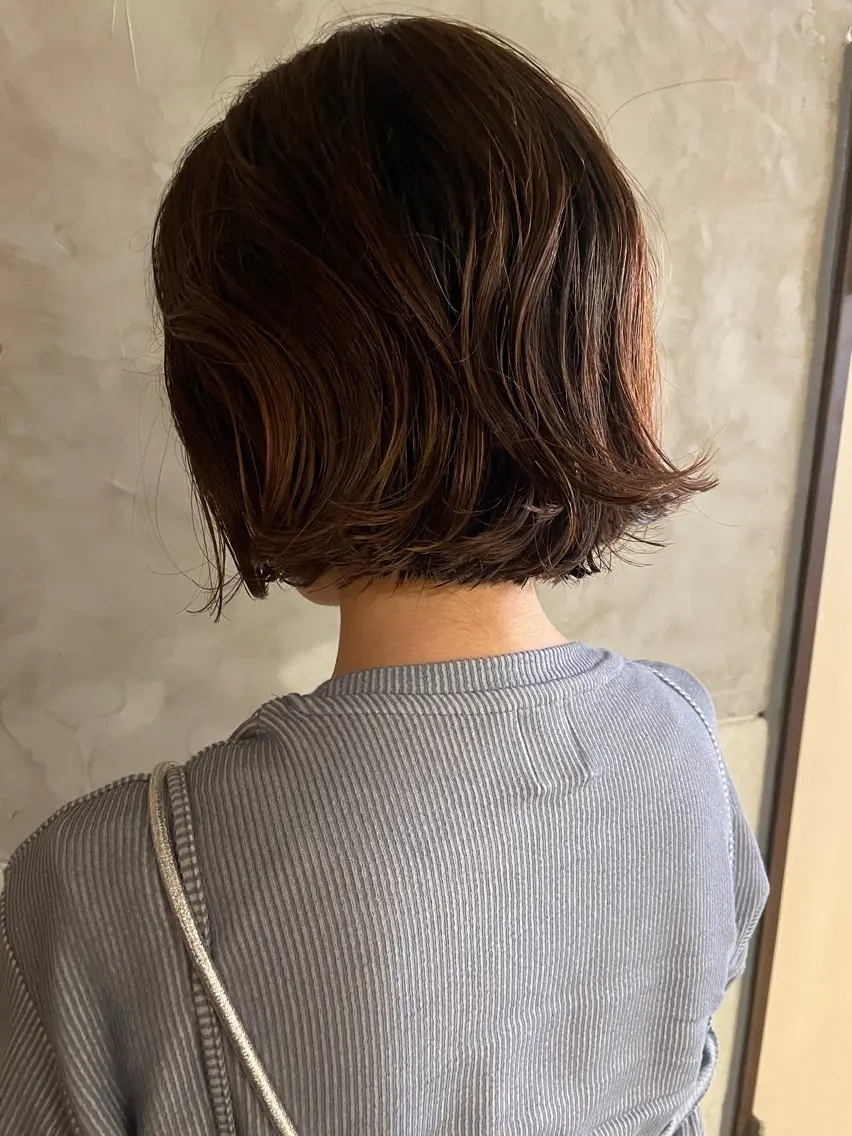 ショート パーマ カット パーマ ayane⭐️ボブ・ ショート・パーマのヘアスタイル