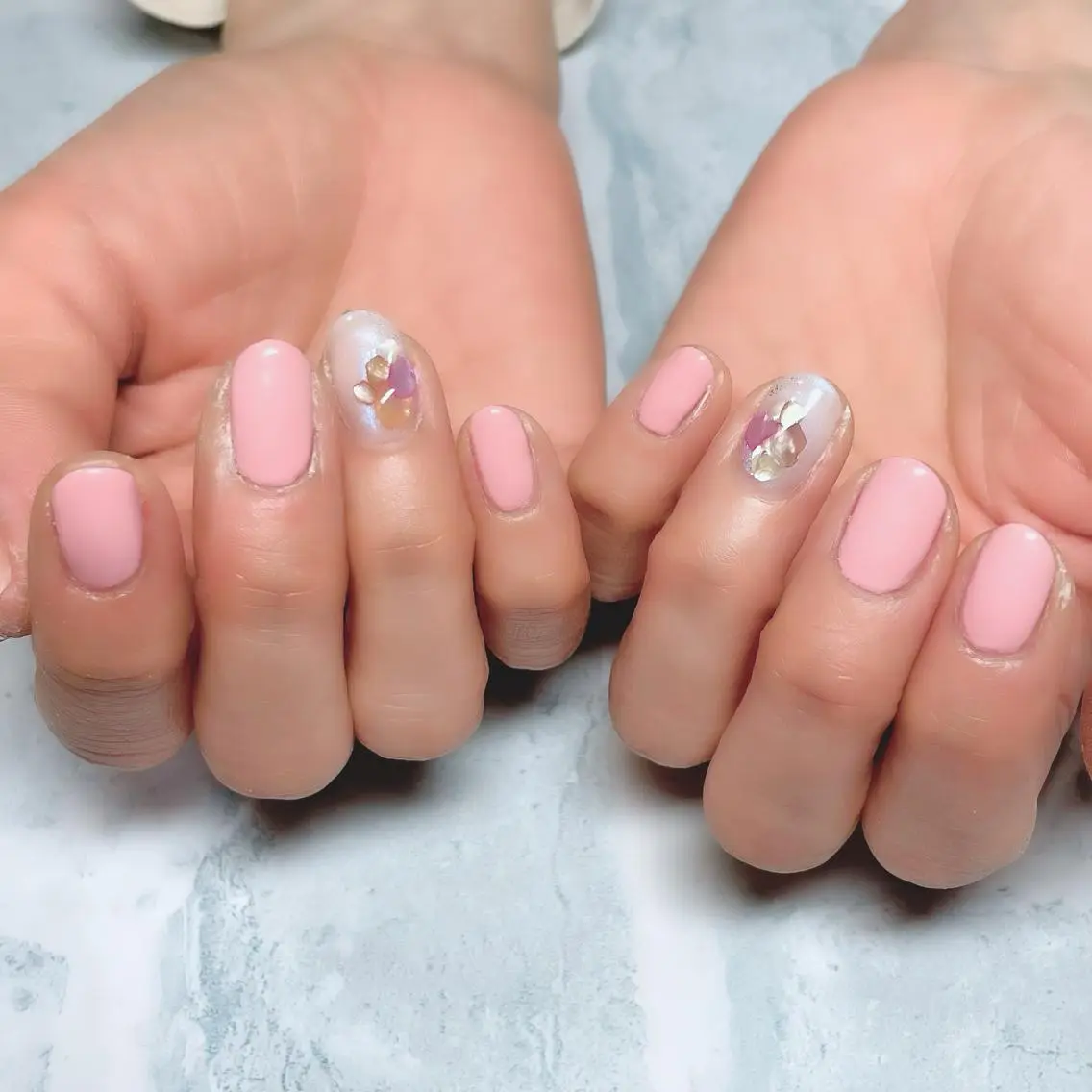 ネイル アートネイル ワンカラーネイル ハンドネイル Nailsalon Rosemaryのネイルデザイン