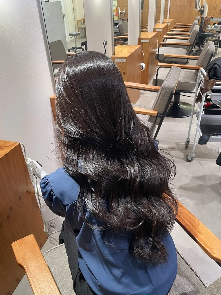 ロング カラー カット ヘアカラー ENN藤本 大輝艶感カラーのヘアスタイル