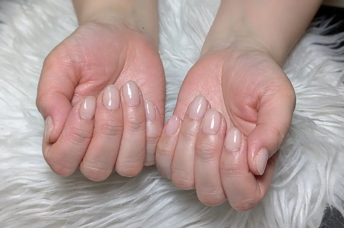ネイル ジェルネイル オフィスネイル パラジェル シンプルネイル ハンドネイル m&pPrivate nailsalonのネイルデザイン