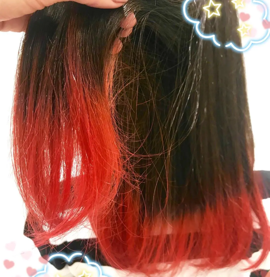 カラー オレンジ カット トリートメント 新宿駅近♡個室 ♡関口三都季🌜のヘアスタイル