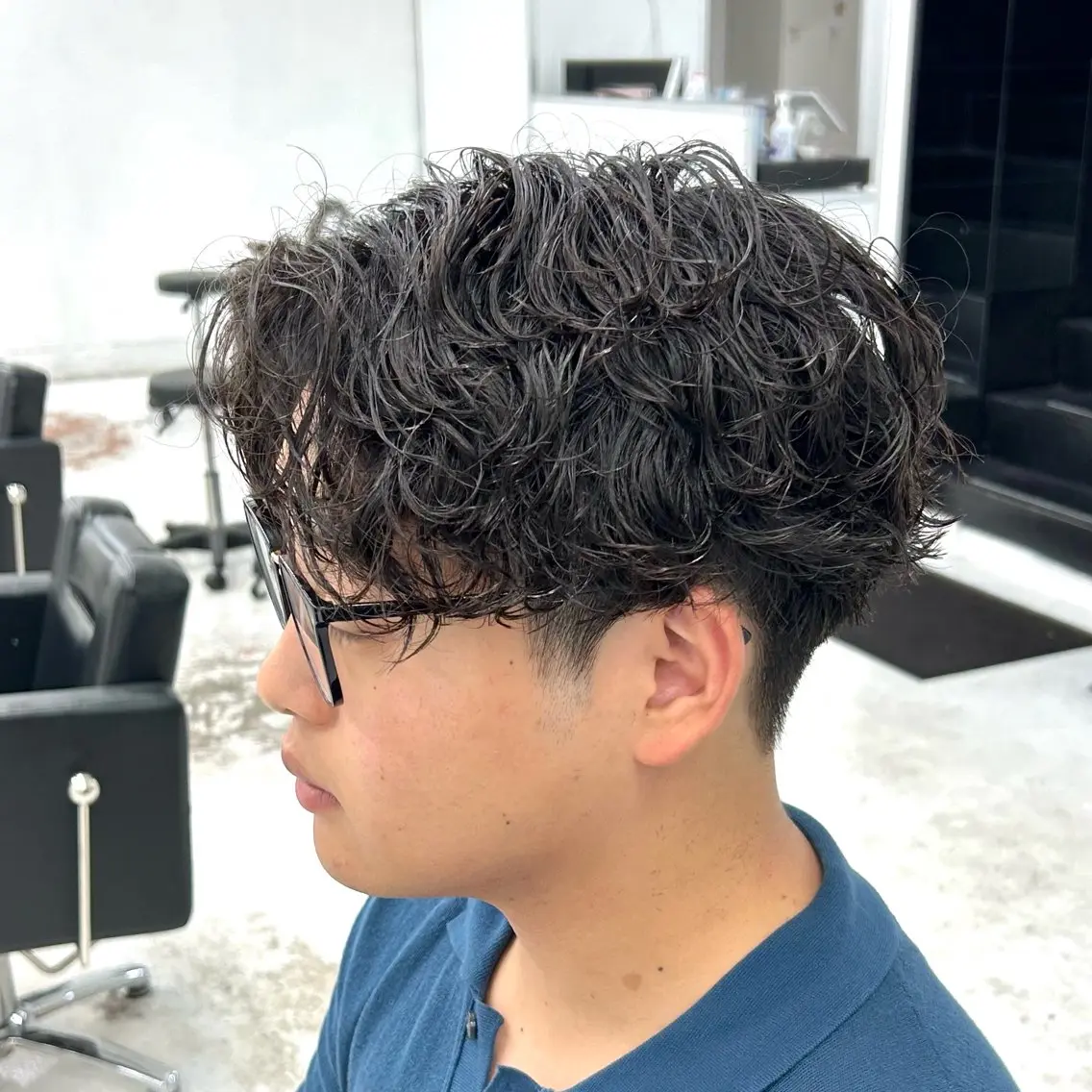 ショート パーマ メンズ メンズパーマ 波巻きパーマ スパイラルパーマ カット パーマ 【柏/メンズパーマ 特化】🍏網中勇喜のヘアスタイル