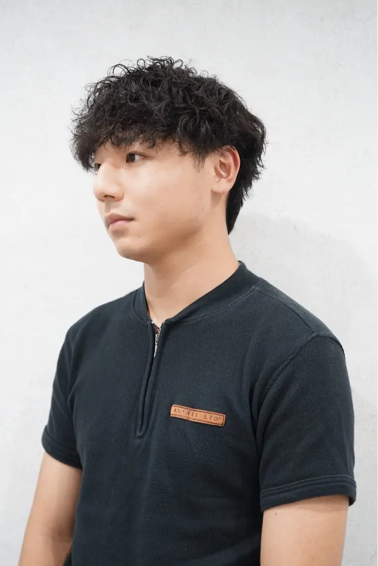 ミディアム パーマ メンズ men’s hair / 隼翔のヘアスタイル