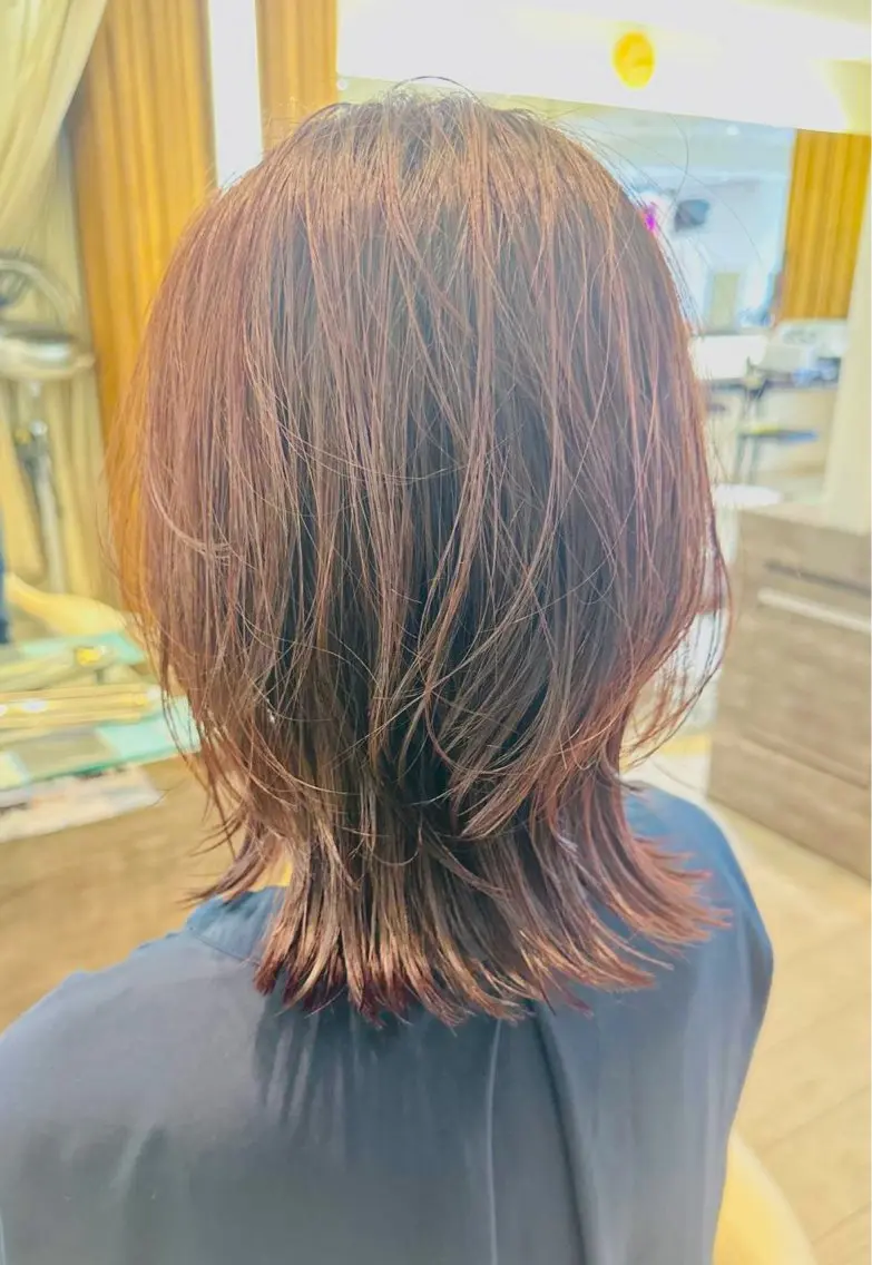 ミディアム カラー ブリーチ 透明感カラー イルミナカラー 外国人風カラー カット ヘアカラー トリートメント 佐野 太河のヘアスタイル