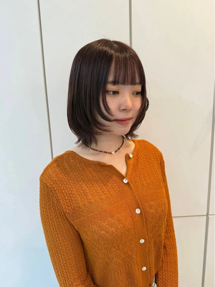 ショート カラー カット ヘアカラー neneka レイヤー／パーマのヘアスタイル