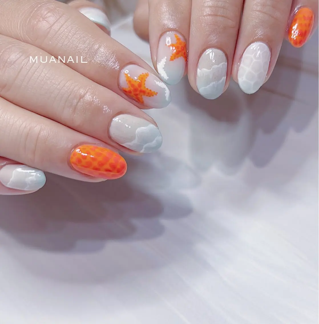 ネイル 夏ネイル ハンドネイル mua nail mikiのネイルデザイン