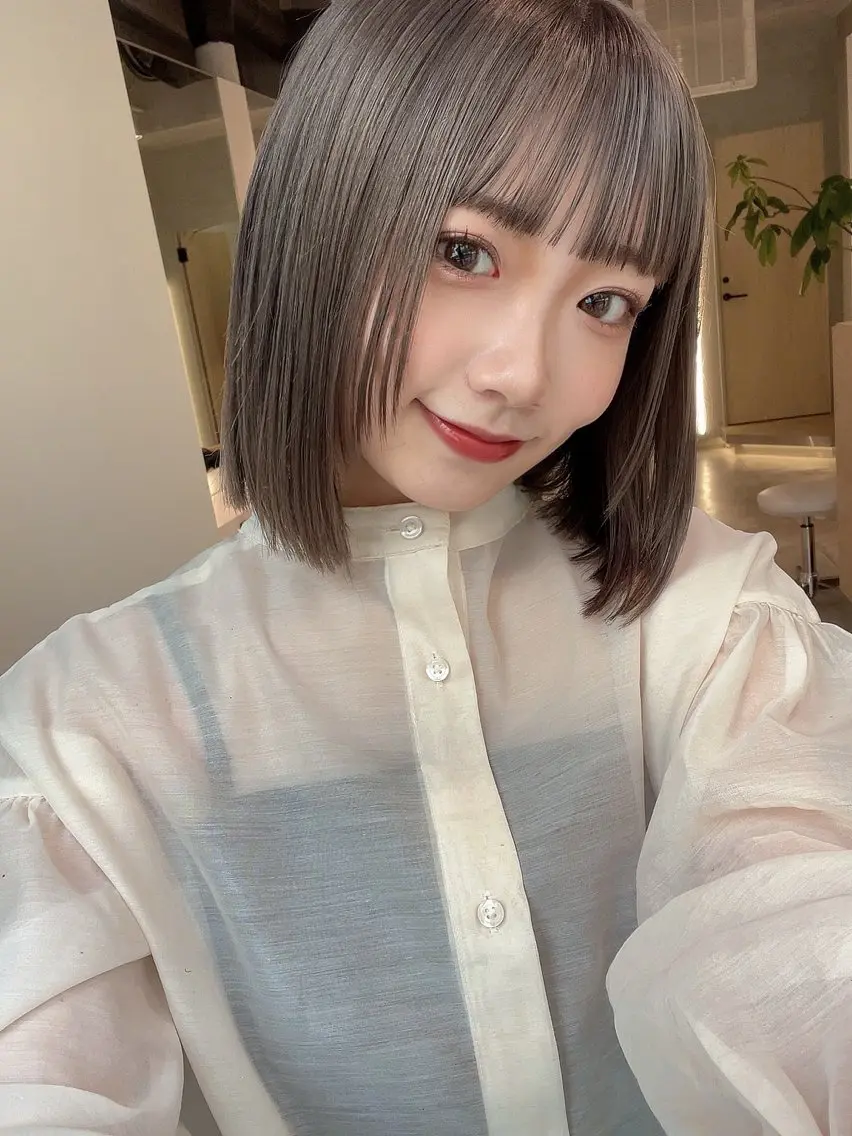 ショート hana🍑 ブリーチなしピンクのヘアスタイル