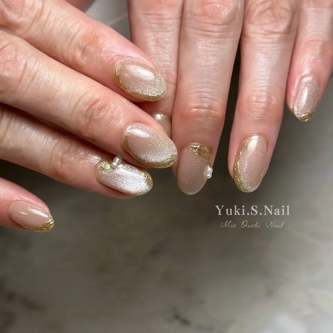 ショート ハンドネイル Yuki S.Nailのネイルデザイン