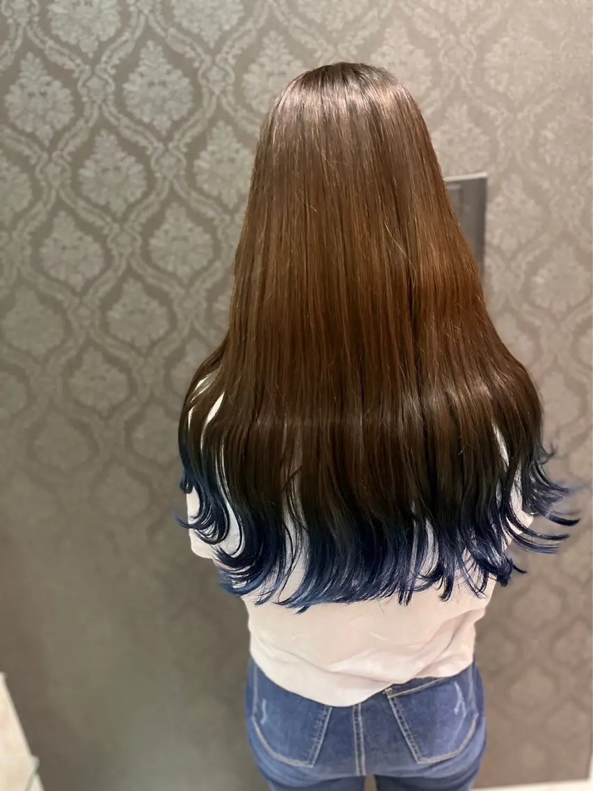 カラー ベージュカラー ブルーカラー ネイビーカラー ヘアカラー EARTH 🐢 鈴木優大 🐢のヘアスタイル