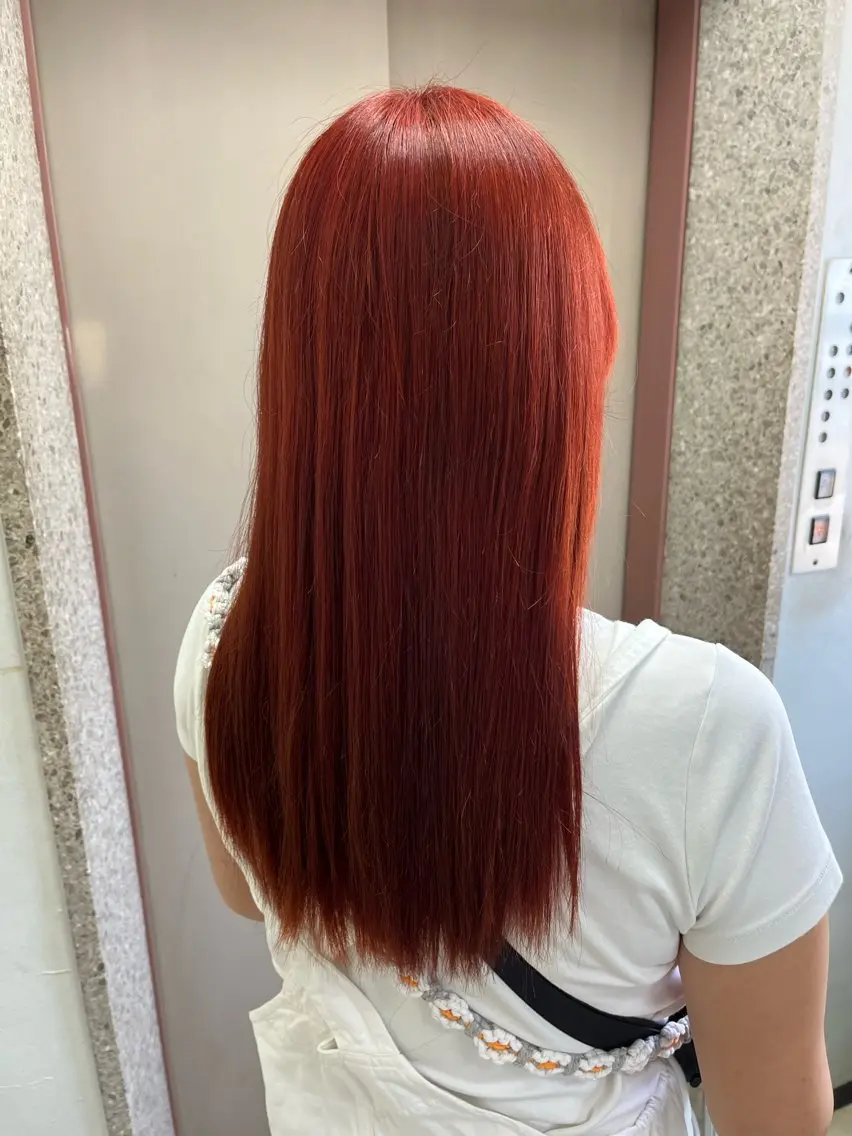 ロング カラー ブリーチ ブリーチなしカラー 髪質改善 ロング トリートメント 【ただの天才 🎨】のヘアスタイル