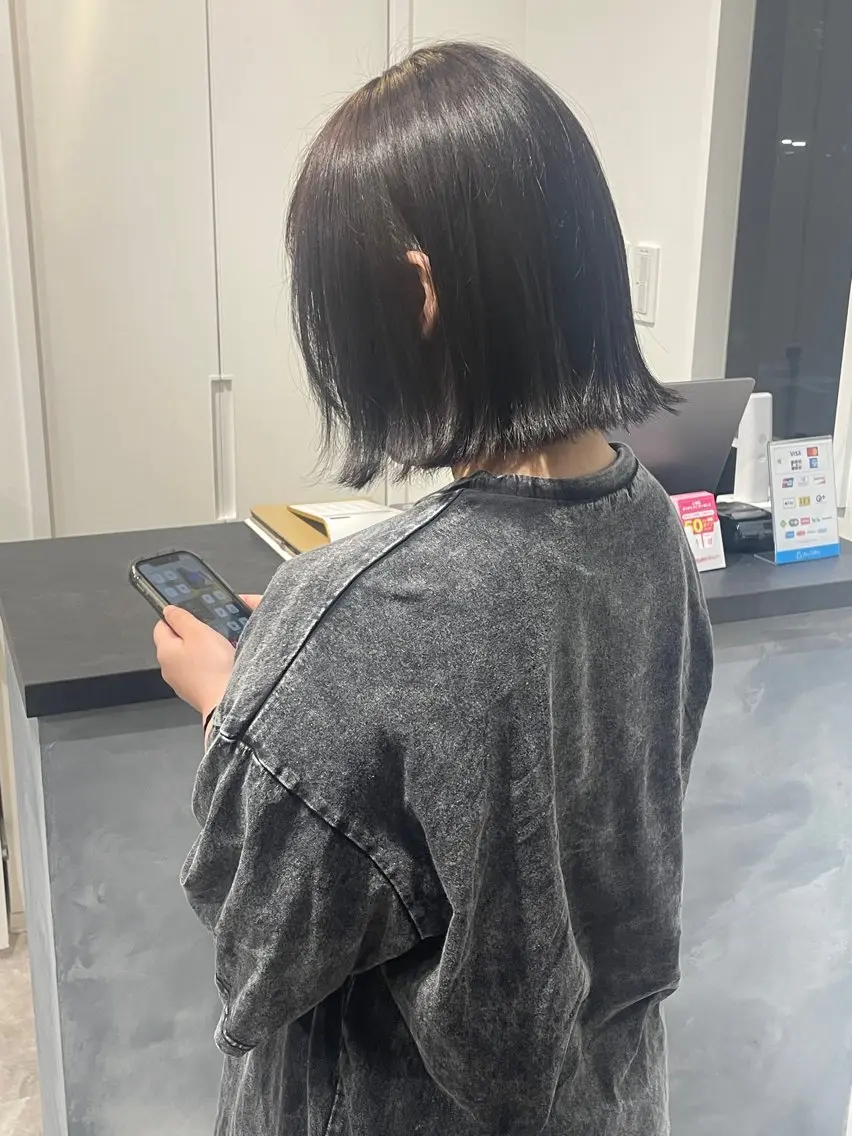 カラー アッシュ ミント 森口 竜三のヘアスタイル