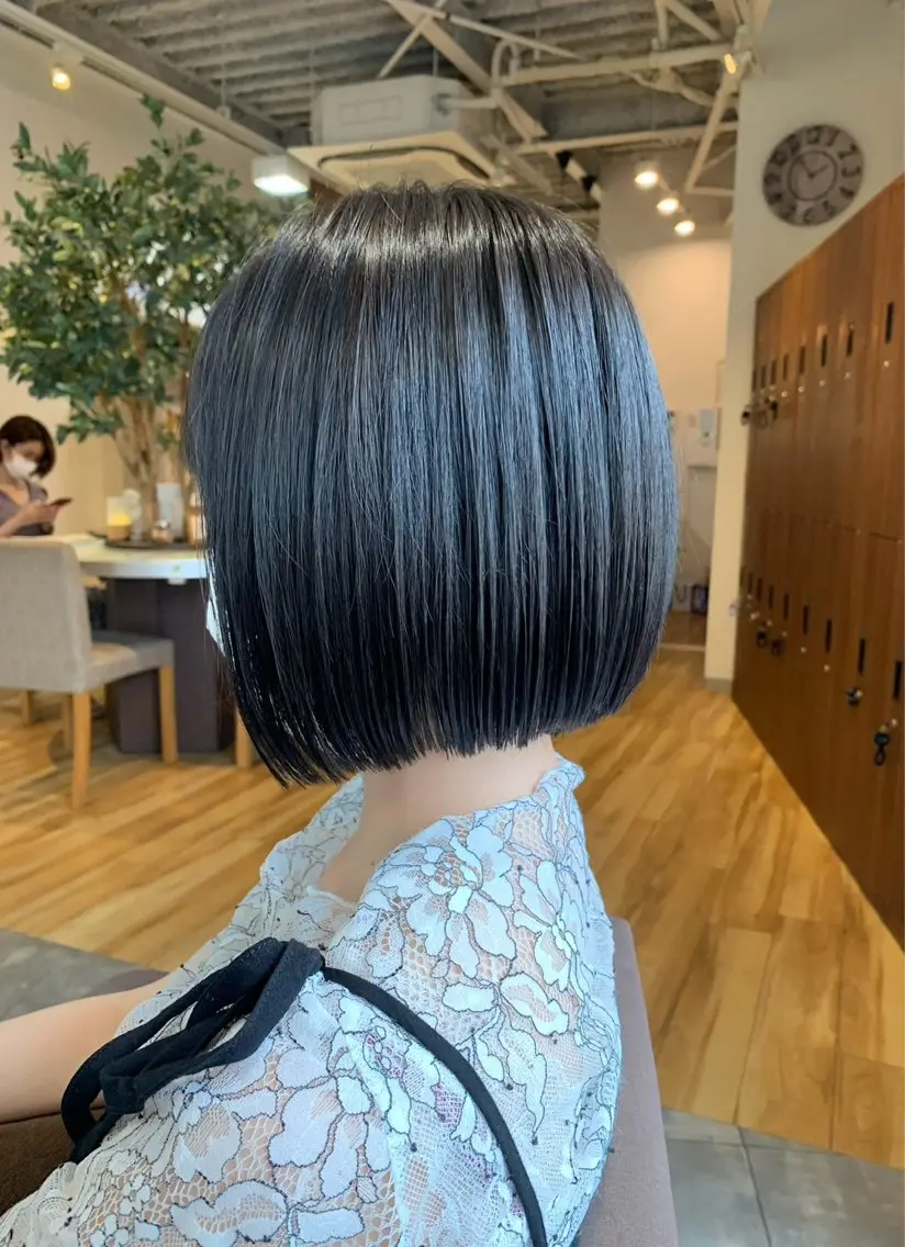 ショート カット 縮毛矯正 透明感カラー/ボブ /髪質改善/はるきのヘアスタイル