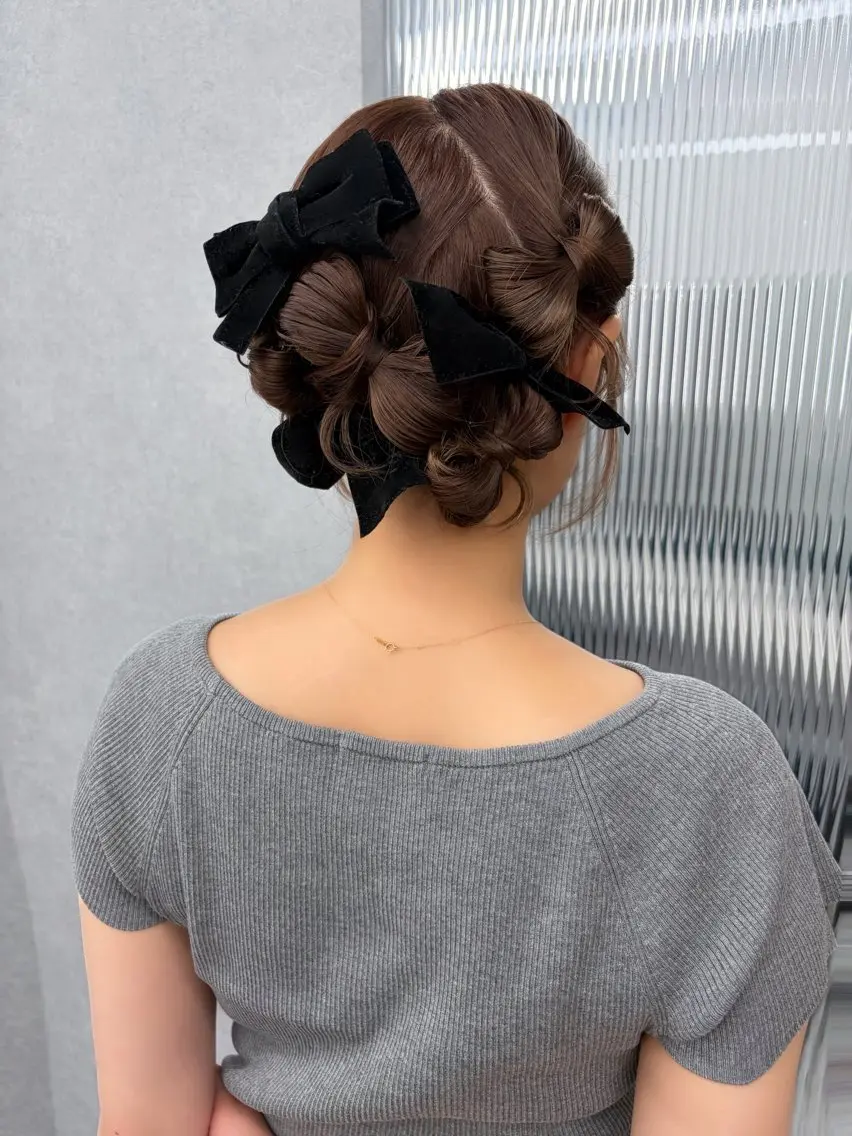 ヘアアレンジ ヘアセット さや🍀/透明感 カラー/ヘアセットのヘアスタイル