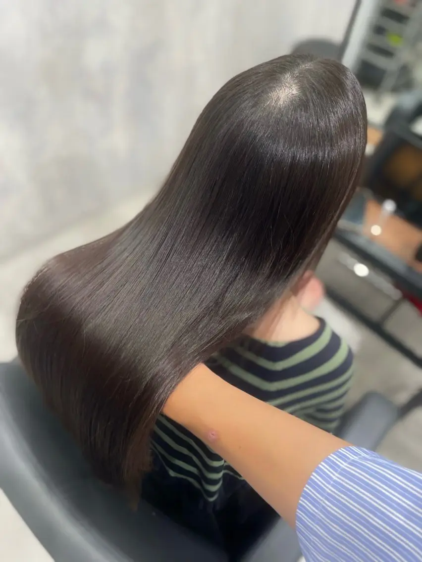 ロング カット 縮毛矯正 トリートメント 杉野🫧美髪🫧 Zina博多店長のヘアスタイル