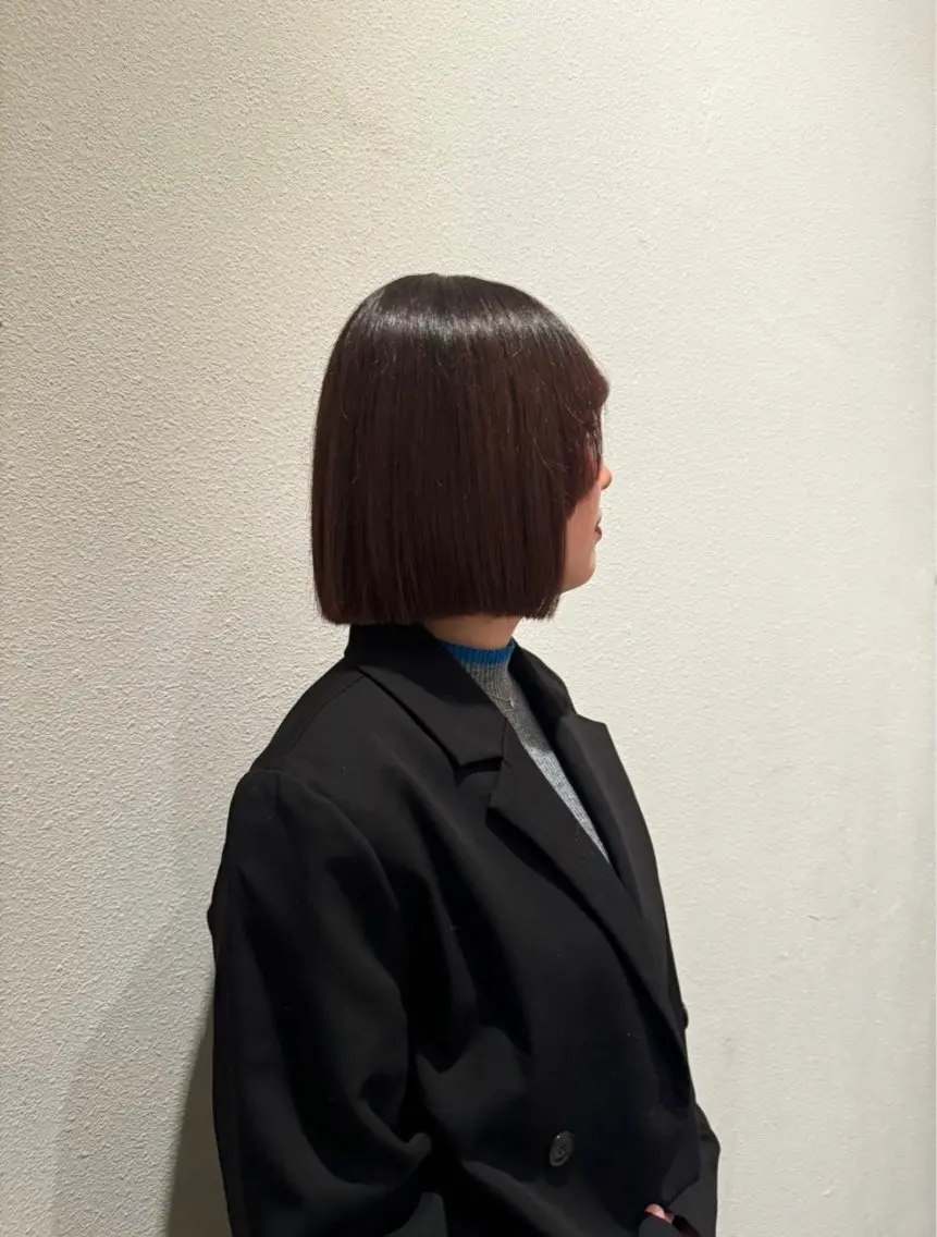 ショート カット トリートメント 透明感/レイヤー/ 縮毛矯正/ほのか🍪のヘアスタイル
