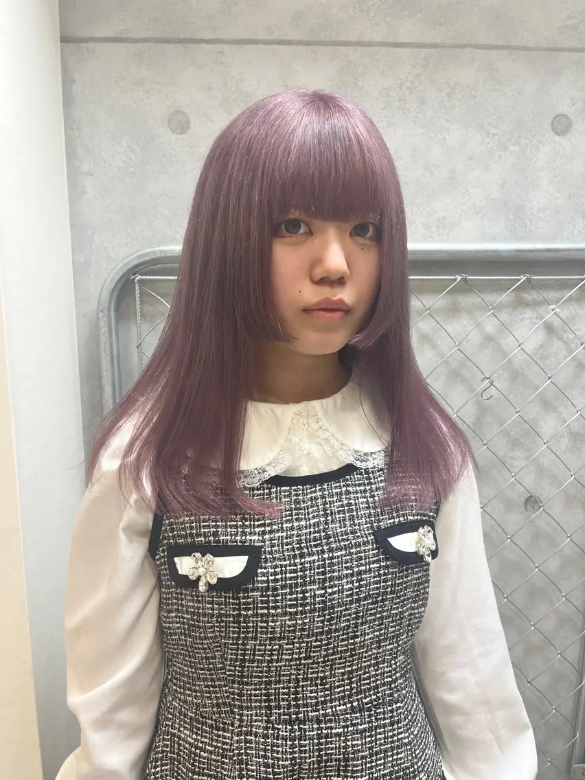 カラー ヘアカラー kanta 梅田 韓国ハイトーンのヘアスタイル