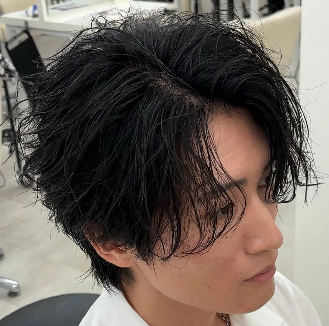 パーマ ヘアアレンジ メンズ メンズパーマ 学生（メンズ向け） 学生 メンズパーマ美容師 りゅうせいのヘアスタイル