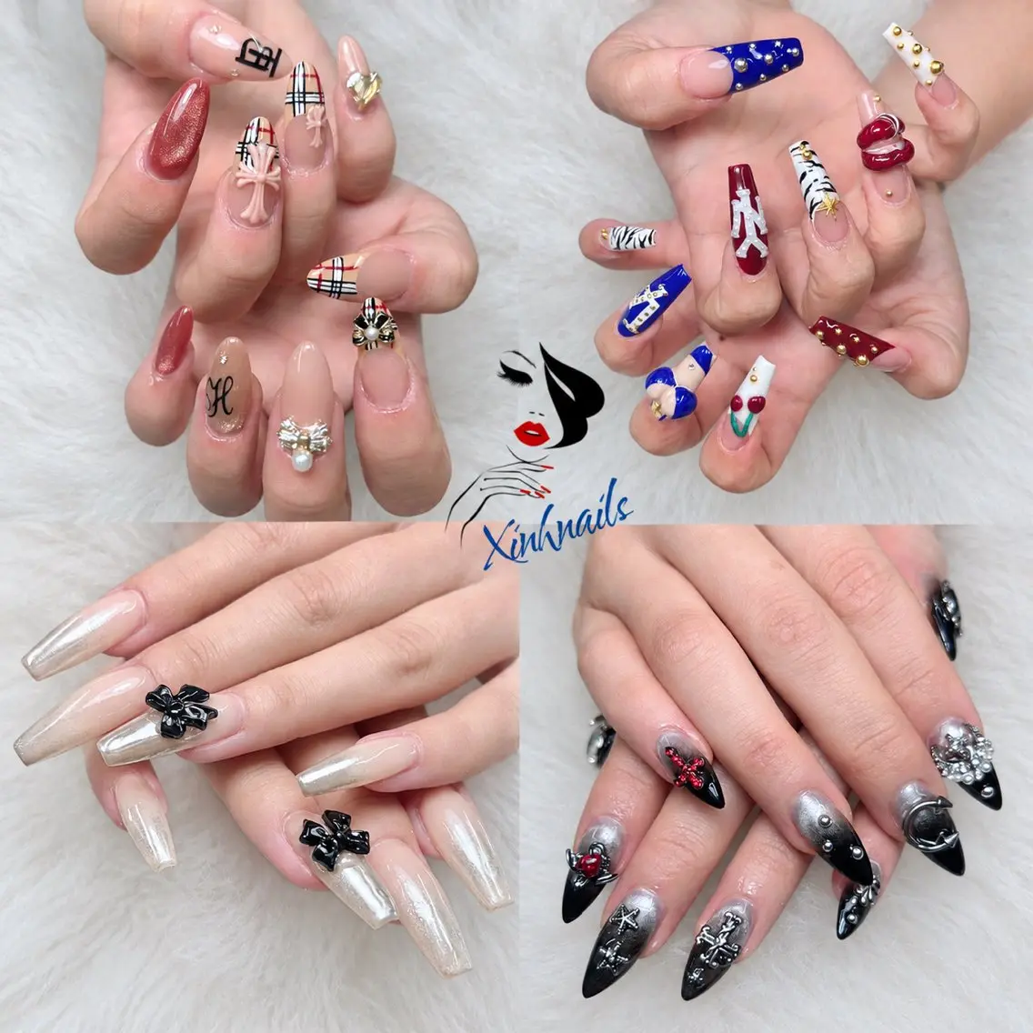ネイル 長さ出し ジェルネイル スカルプネイル ネイルチップ xinh nailsのネイルデザイン