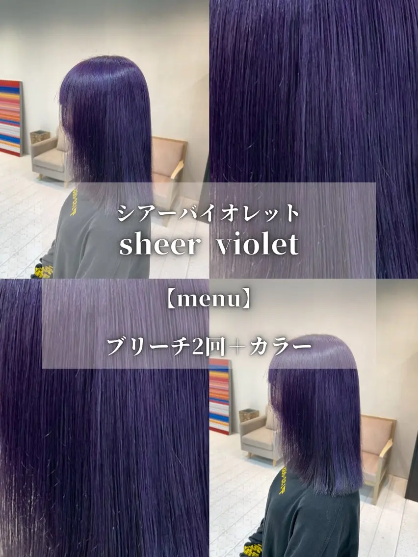 ロング カラー パープルカラー ナチュラルカラー/ ハイトーン AMIのヘアスタイル