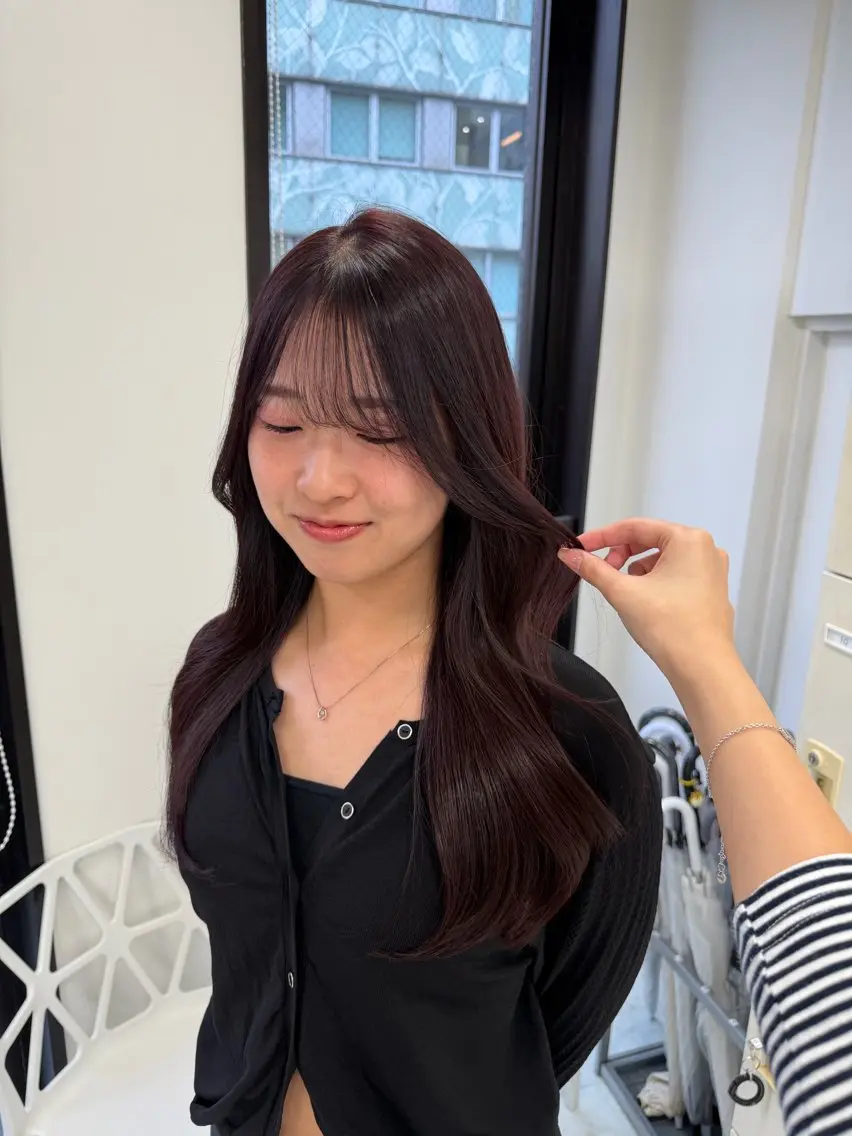 ロング カラー カット ヘアカラー noa🎀美髪縮毛/ 透明感カラーのヘアスタイル
