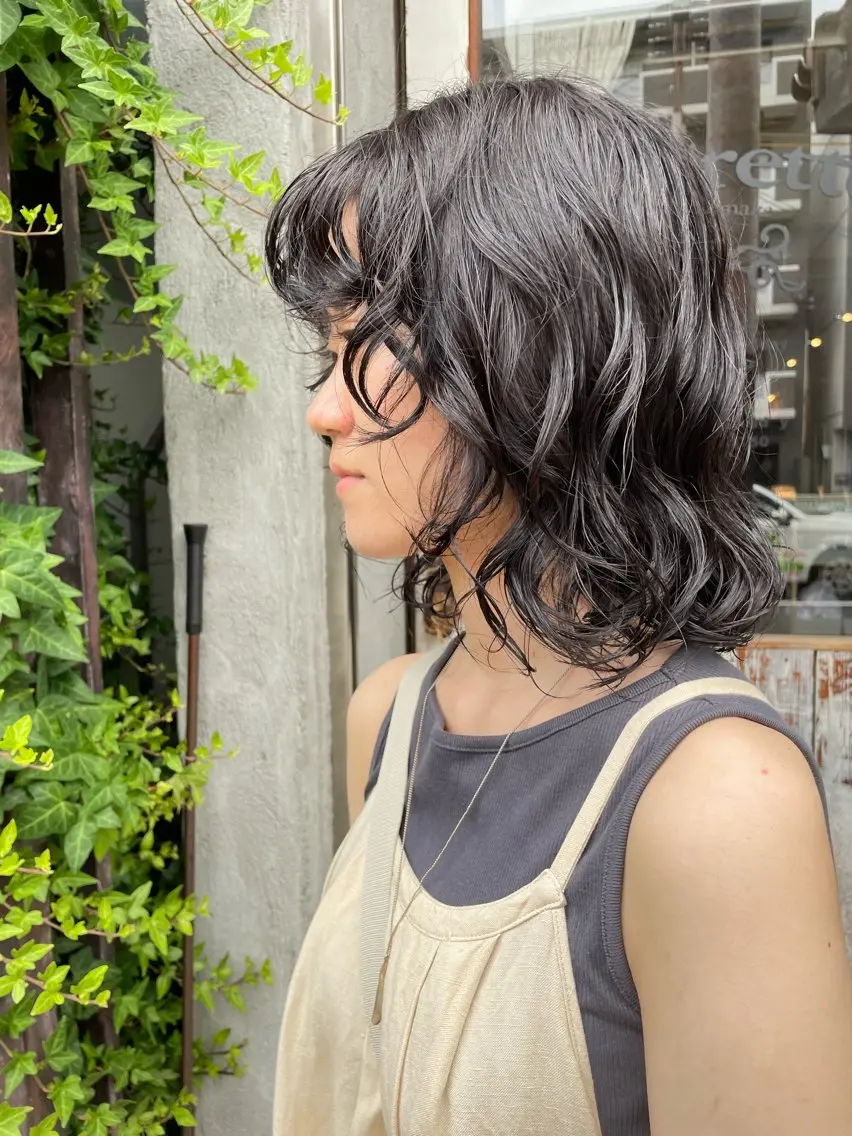 🦄【女性人気急増中】似合わせカット+ケアパーマ+潤いトリートメント【超音波アイロン付】の写真