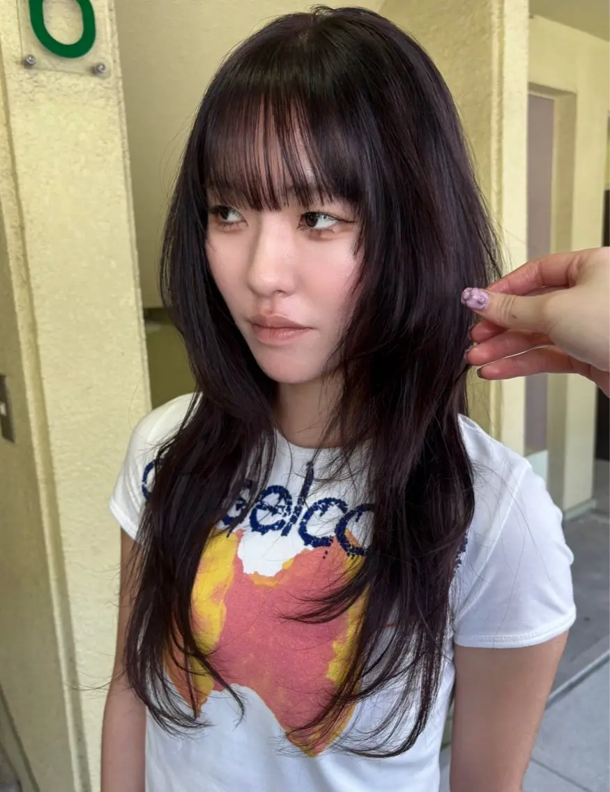 セミロング 🍑カラー /カエデ🪽のヘアスタイル