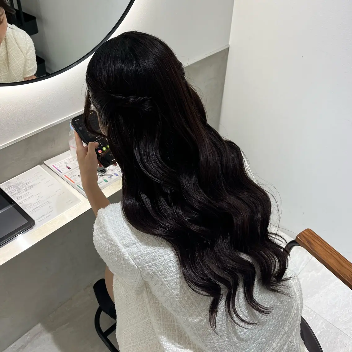 ヘアアレンジ ヘアセット 髪質改善/レイヤー× 縮毛矯正🤍maiのヘアスタイル