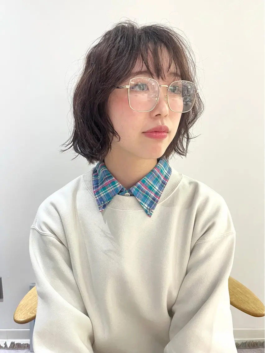 ショート カラー ベージュカラー ブラウンカラー 透明感カラー レイヤーカット カット ヘアカラー トリートメント cana 札幌レイヤースタイルのヘアスタイル