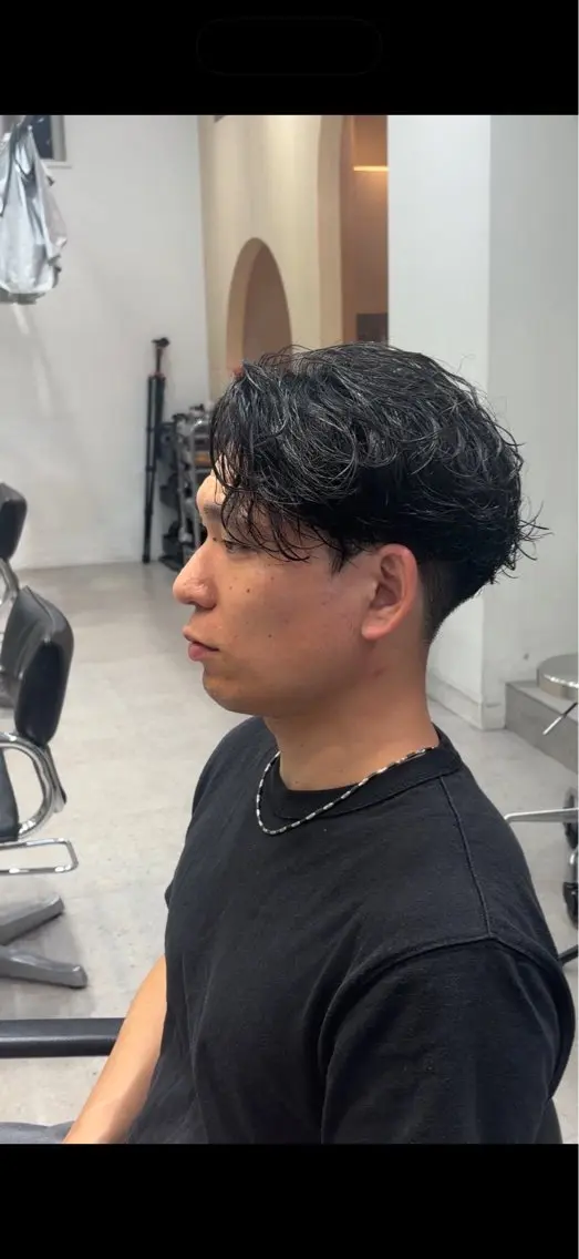 ショート パーマ メンズ メンズパーマ 学生(メンズ向け) 学生 カット パーマ パーマ特化 神谷和輝のヘアスタイル