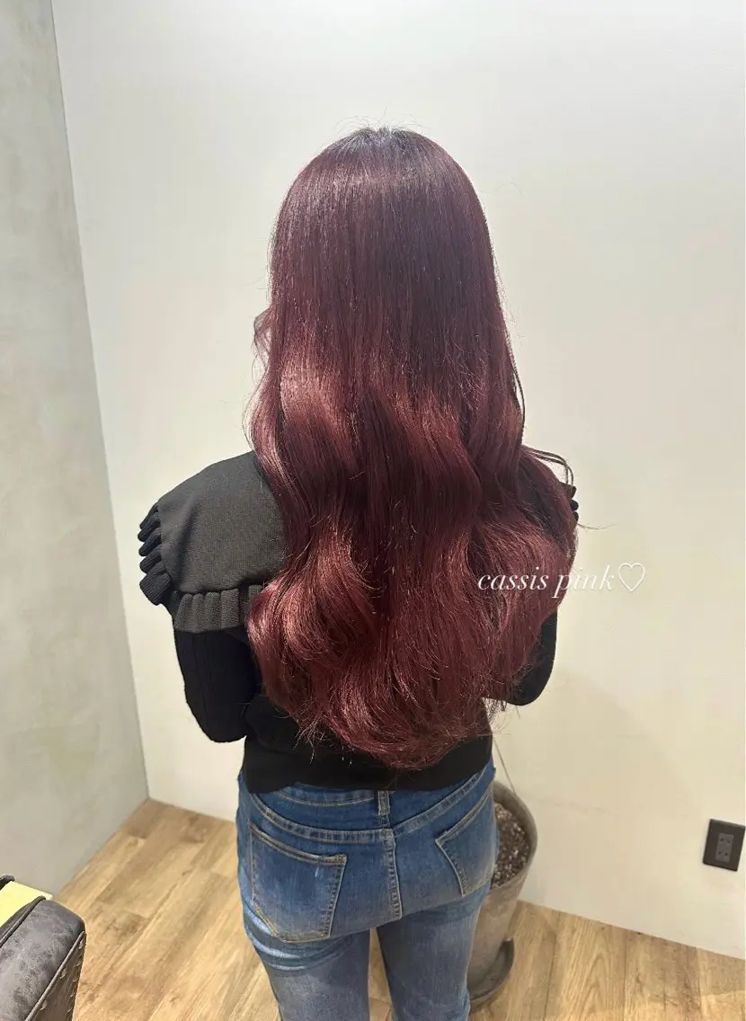 ロング カラー ヘアアレンジ ブリーチ Himawari♡ 柔らかいカラーのヘアスタイル