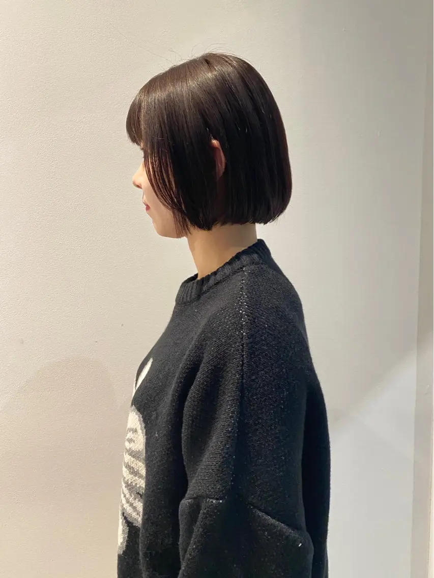 ショート カラー パーマ 縮毛矯正 カット ヘアカラー 縮毛矯正 トリートメント mai / linoah˚✧のヘアスタイル