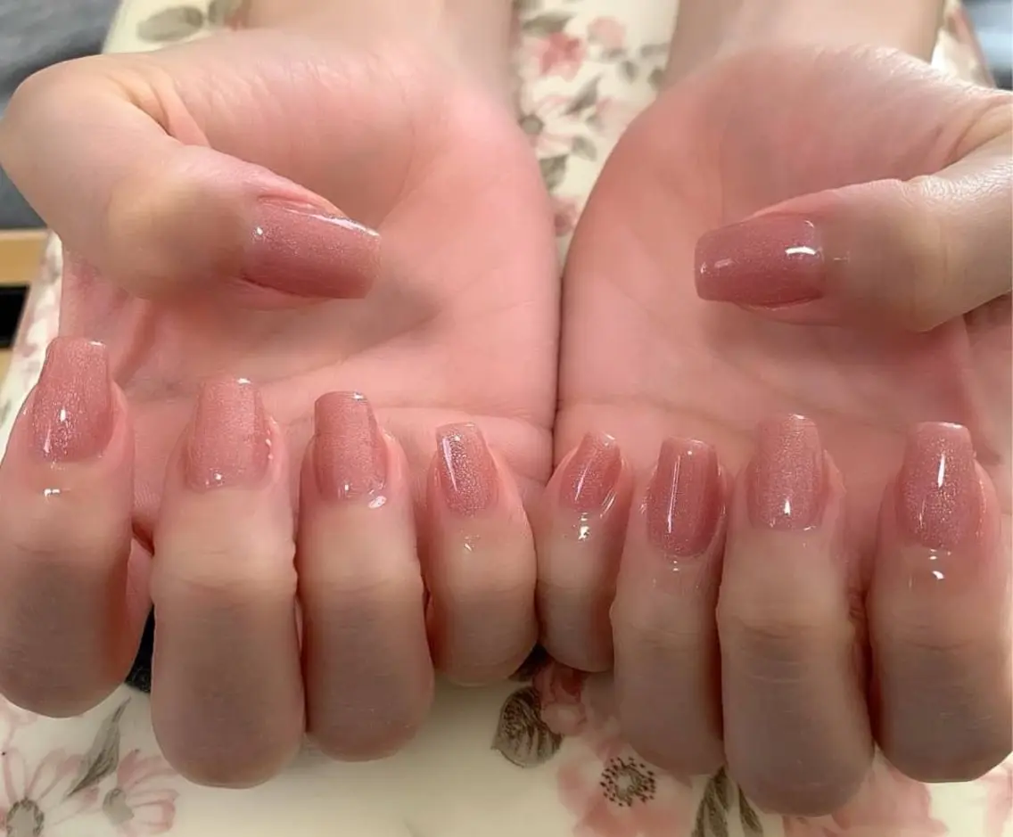 初回限定価格🩵 ワンカラー・グラデーション・フレンチネイル（オフ込み）の写真