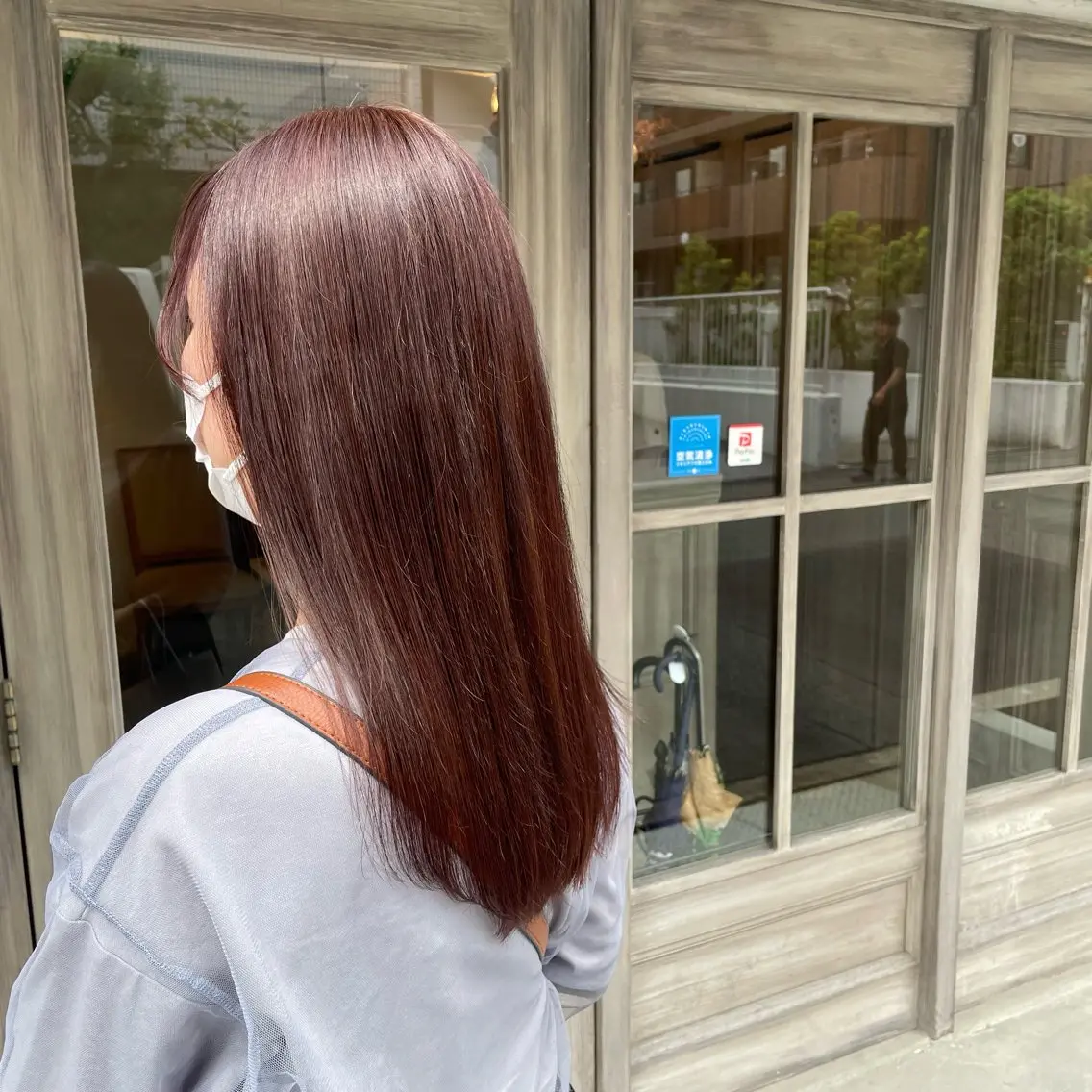 ロング 縮毛矯正 【脱白髪染め】【髪質 改善】仲井槙一のヘアスタイル