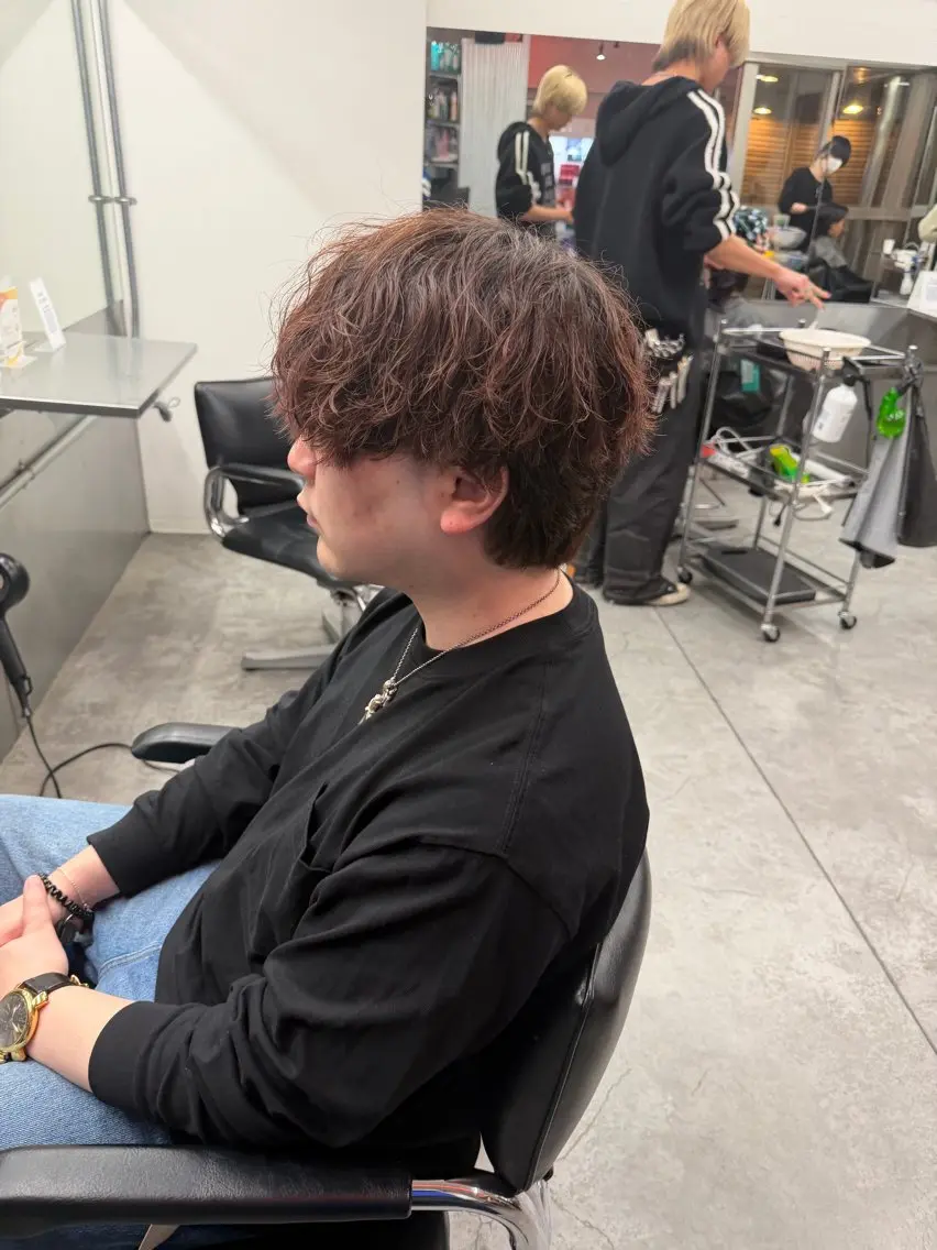カラー パーマ メンズ カット ヘアカラー パーマ 町田エリアＮｏ．１/ パーマ特化/太田京希のヘアスタイル