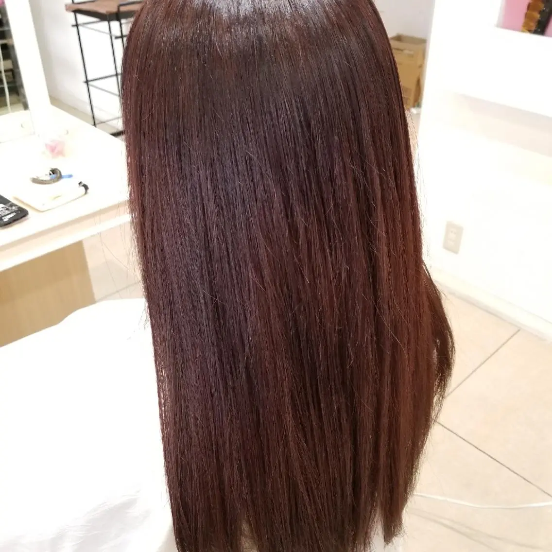 ロング カラー 山内 佐江子のヘアスタイル