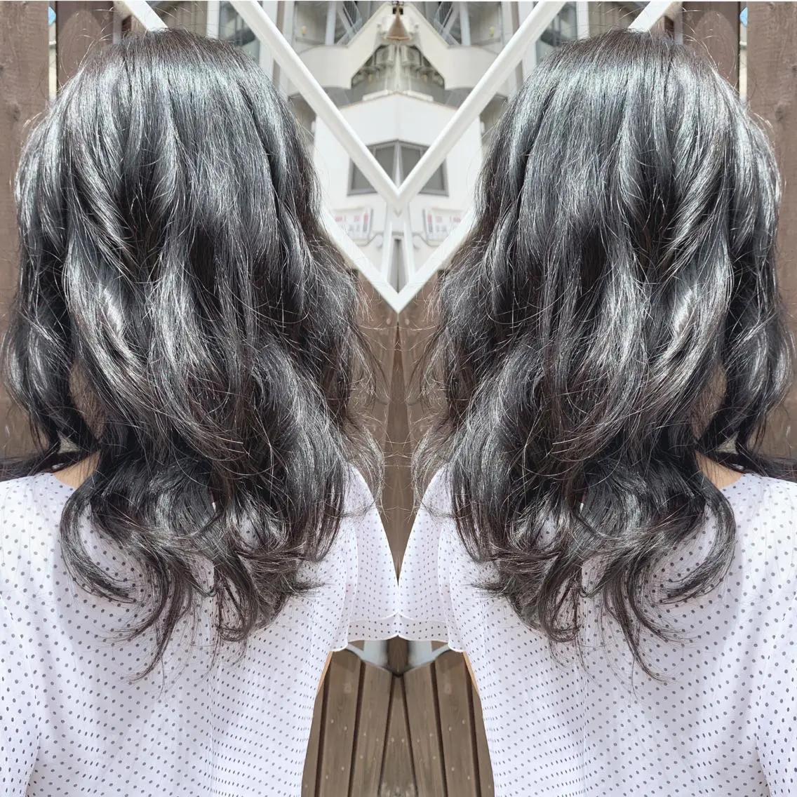 セミロング カット ヘアカラー H (エイチ) 烏丸御池店のヘアスタイル