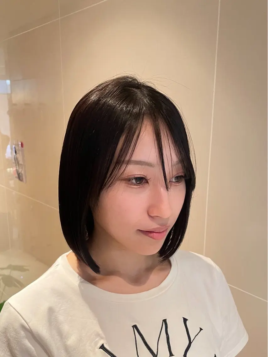 ショート パーマ カット 縮毛矯正 トリートメント 縮毛矯正/レイヤー 🌙児玉光瑠のヘアスタイル