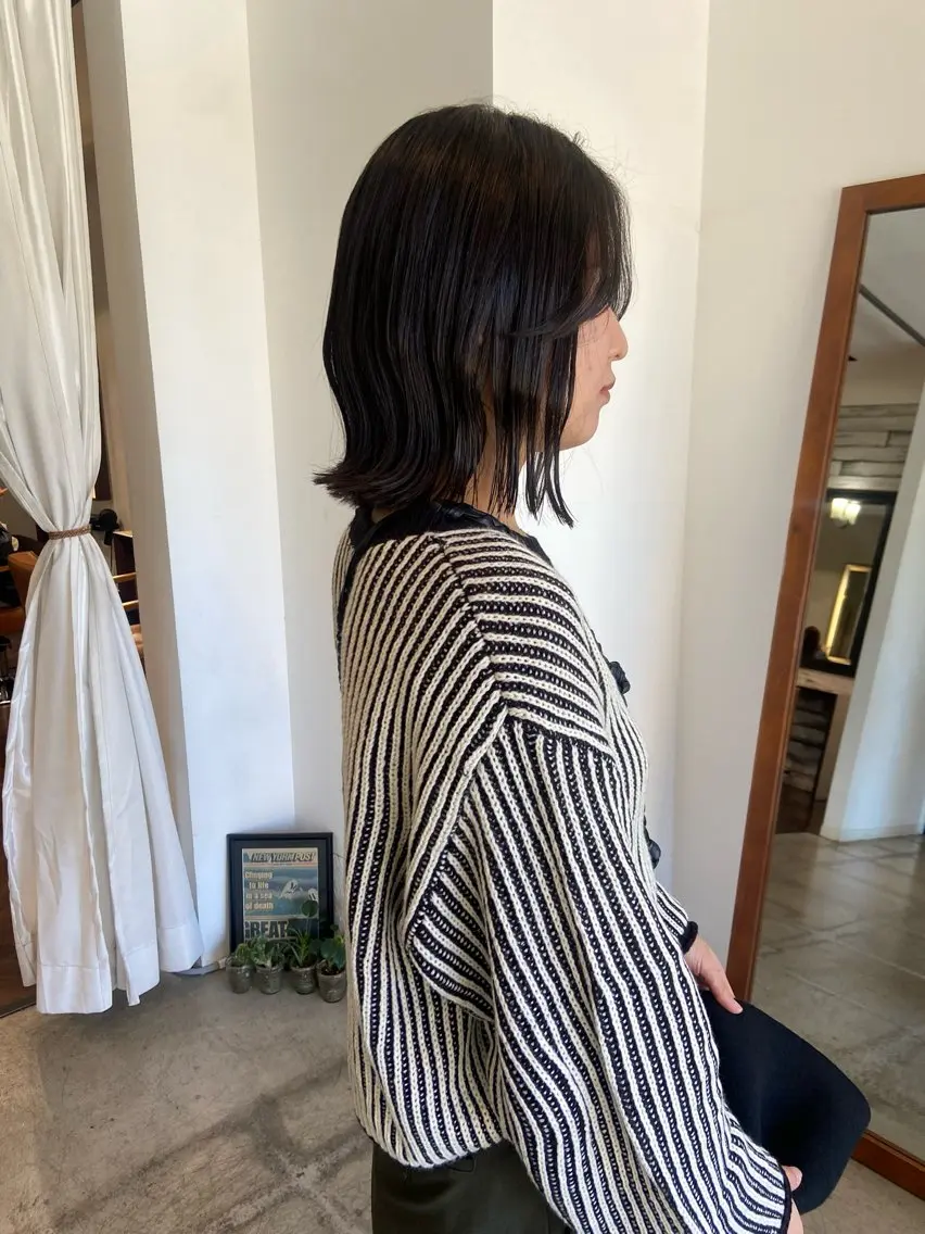 ミディアム まつ あみのヘアスタイル