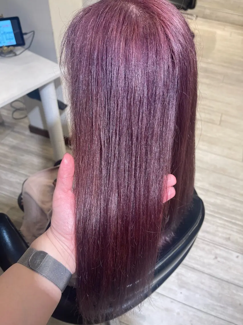 ロング パープルカラー suns ♡LILIKA♡のヘアスタイル