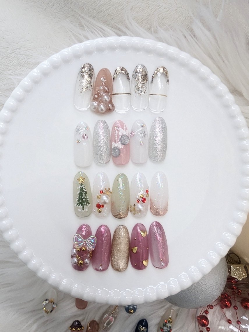 ネイル 冬ネイル クリスマス ハンドネイル 推しネイル | 　aycnailのネイルデザイン