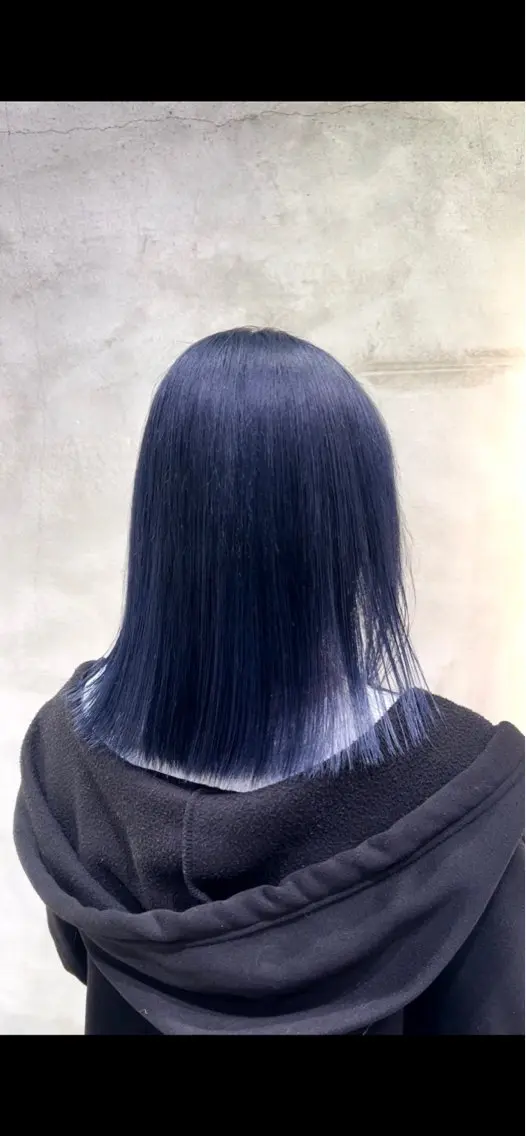 ミディアム カラー ブリーチ ブルーカラー 宮嶋 蓮のヘアスタイル
