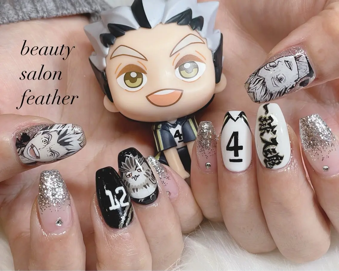 ネイル 持ち込み ハンドネイル feather MAIのネイルデザイン