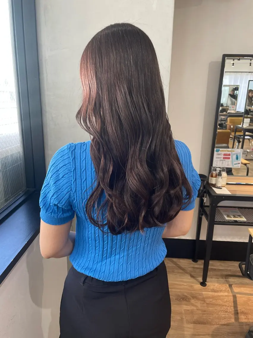 ロング カラー ヘアアレンジ カット ヘアカラー トリートメント coco♡ 韓国hairのヘアスタイル