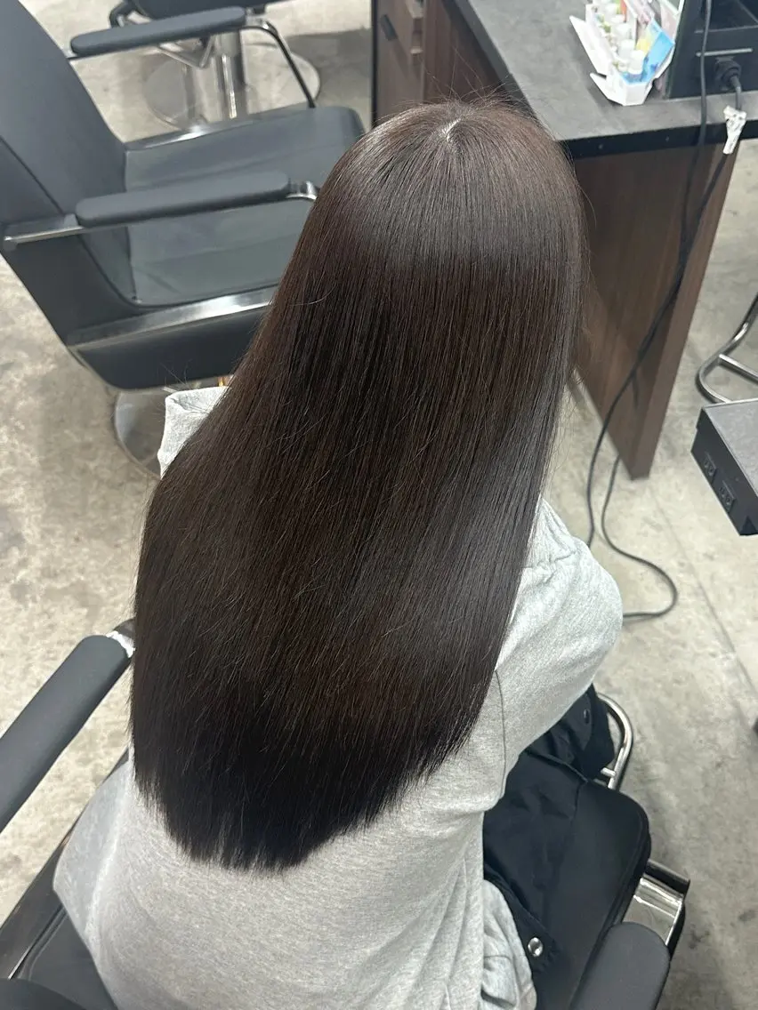 ロング カラー カット ヘアカラー トリートメント 透明感/美髪カラー ダブルカラー/ユウゴのヘアスタイル
