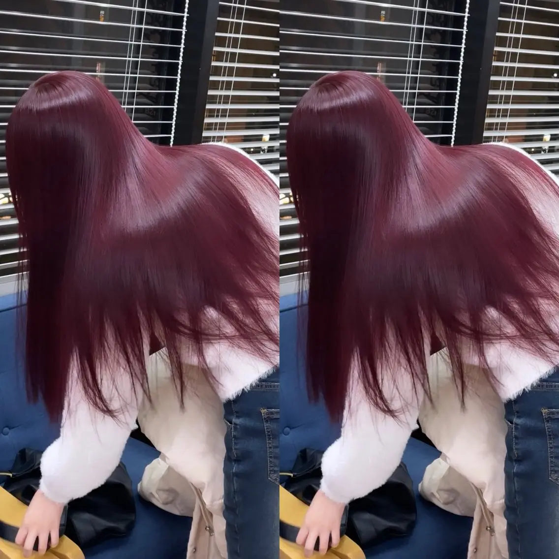 ロング カラー ブリーチ ケアカラー ブリーチなしカラー ピンクカラー ヘアカラー トリートメント ブリーチなしピンク 赤井龍斗のヘアスタイル