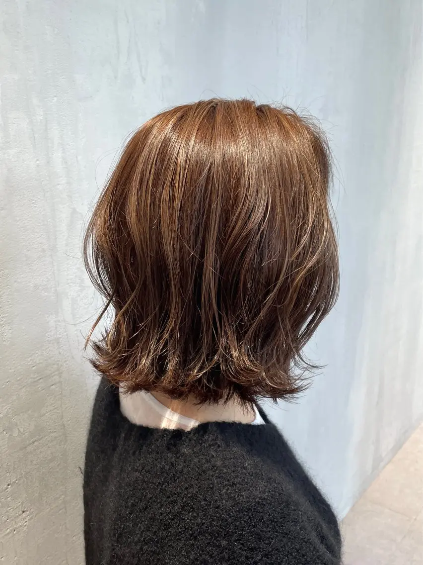 ショート カラー ハイライトカラー ハイライト カット ヘアカラー matka白髪ぼかし 大人ヘア/KEIKOのヘアスタイル