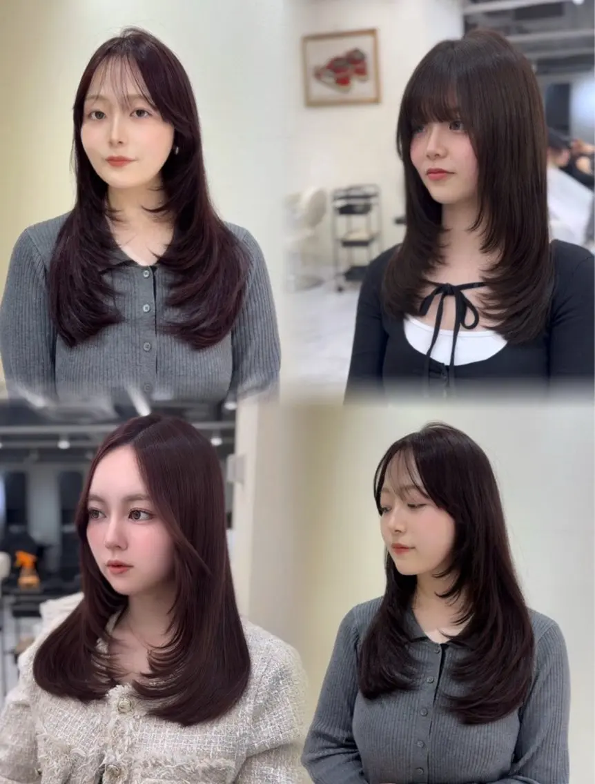 ミディアム レイヤーカット 似合わせカット カット 髪質改善🫧 カラー特化/Hinaのヘアスタイル