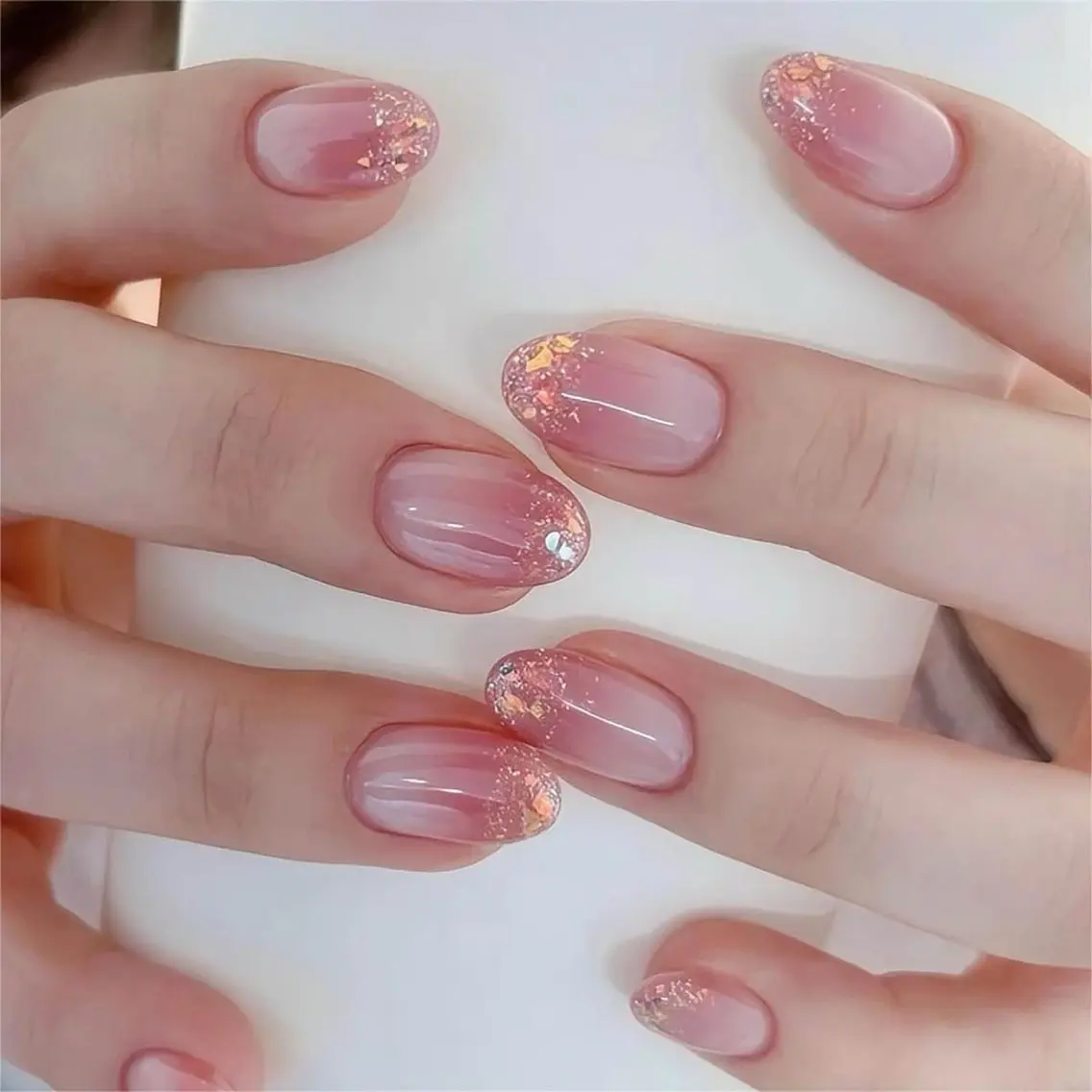 ネイル 長さ出し フレンチネイル グラデーション 卒業式 マグネットネイル ハンドネイル MIHANA NAILのネイルデザイン