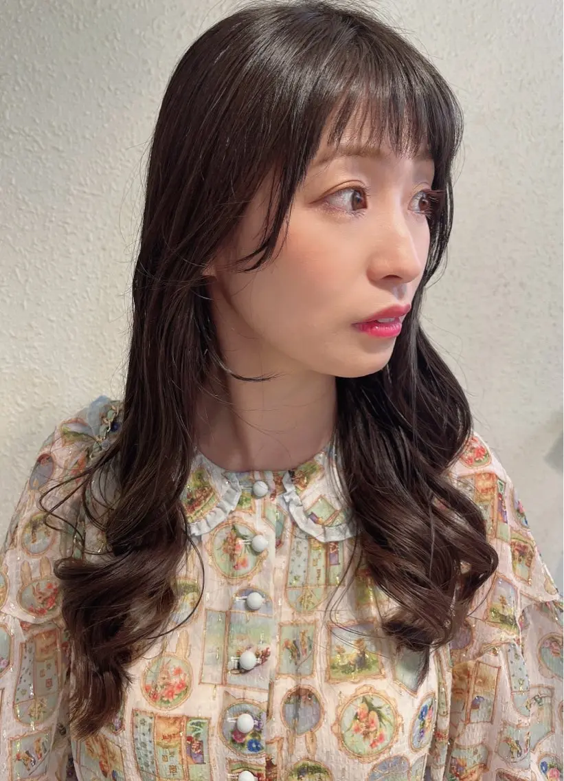 ロング カラー カット ヘアカラー トリートメント 美髪矯正✨🌷関 郁美🌷のヘアスタイル