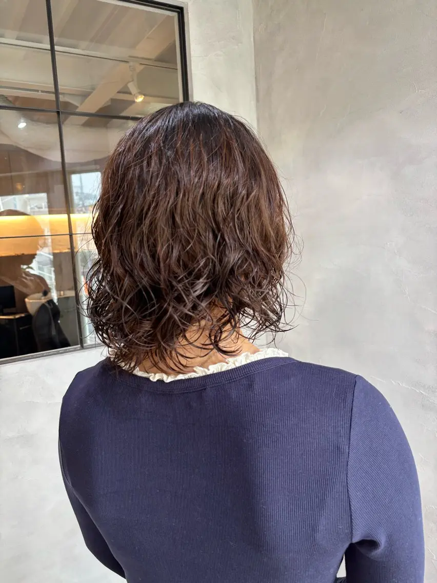 ミディアム パーマ ミディアムパーマ デジタルパーマ manarino マリのヘアスタイル